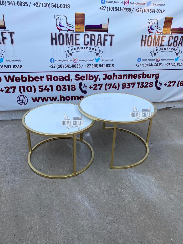 Lunga Glass Top Nesting Tables – Home Craft